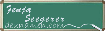 Fenja Seegerer Visitenkarte
